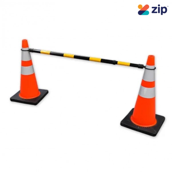 Spill Crew STCBY - 1.2m x 2.1m Black / Yellow Safety Cone Bar Safety Signs & Barriers